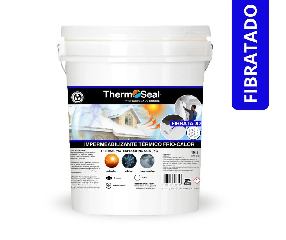 Thermoseal Fibratado Impermeabilizante y aislante térmico frío y calor